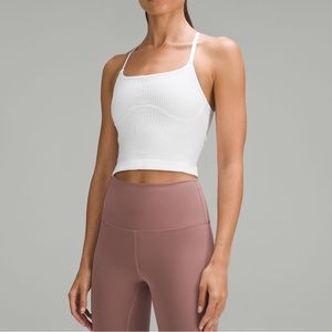 Lululemon strappy seamless yoga shelf tank top